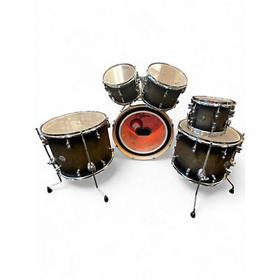Used 2010s PDP by DW 6 Piece Concept Series Charcoal Burst Drum Kit