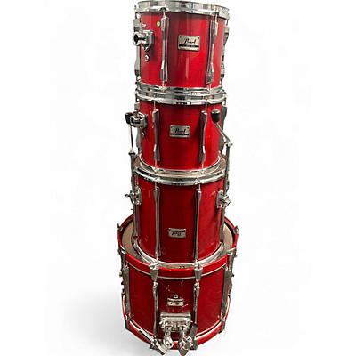 Used 2010s Pearl 4 Piece BXL ALL BIRCH 5PC KIT Cherry Drum Kit