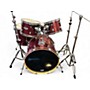 Used 2010s Pearl 5 Piece Export Crimson Red Burst Drum Kit Crimson Red Burst