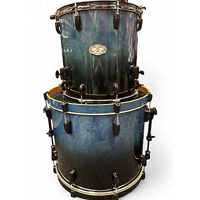 Used 2010s Pearl 5 Piece Vision cobalt blue Drum Kit