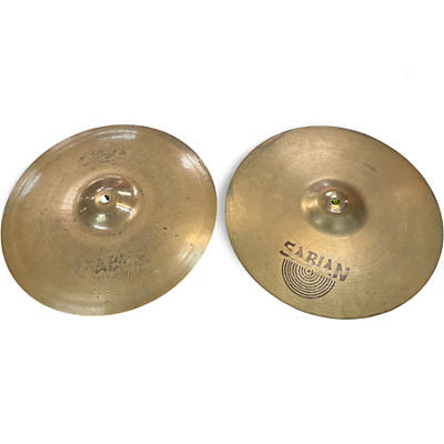 Used 2010s SABIAN 14in AAX Stage Hi Hat Pair Cymbal