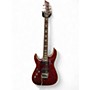 Used 2010s Schecter Guitar Research Diamond Series PT Left Handed Crimson Red Trans Electric Guitar Crimson Red Trans