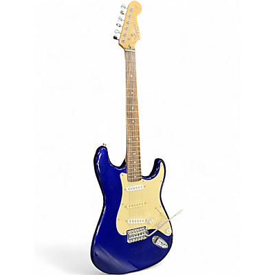 Used 2010s Squier Affinity Stratocaster Blue Solid Body Electric Guitar