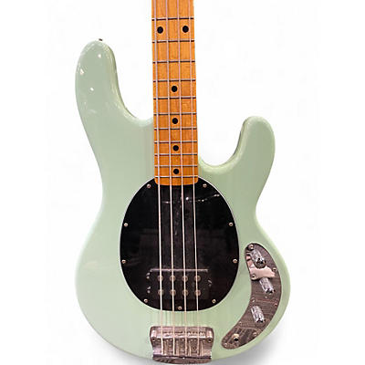 Used 2010s Sterling by Music Man Ray34 CA Seafoam Green Electric Bass Guitar