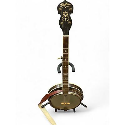 Used 2010s Washburn B120K Worn Natural Banjo