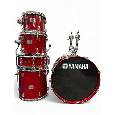Used 2010s Yamaha 5 Piece Stage Custom Candy Apple Red Drum Kit