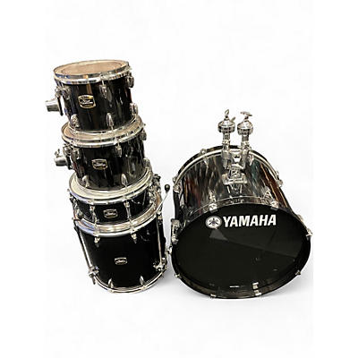 Used 2010s Yamaha 5 Piece Tour Custom Black Drum Kit