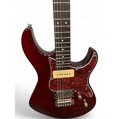 Used 2010s Yamaha PAC611VFM Candy Apple Red Solid Body Electric Guitar Candy Apple Red