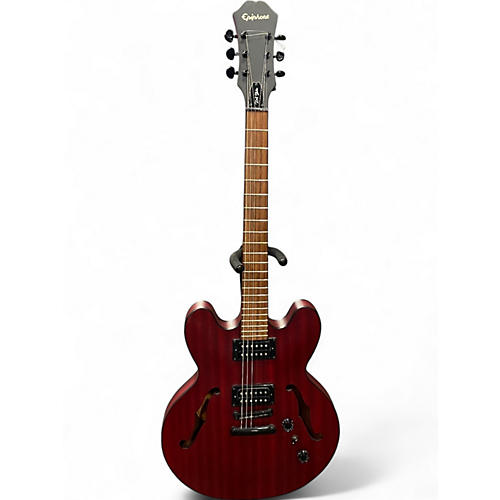 Used 2011 Ephiphone Dot Studio Flat Red Solid Body Electric Guitar Flat Red