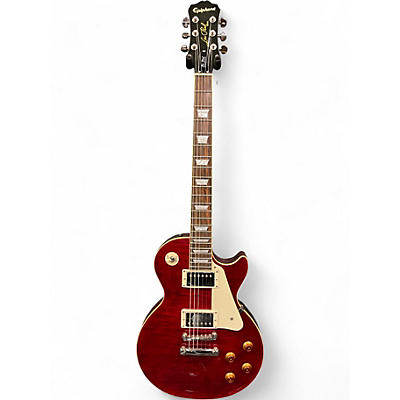Used 2011 Epiphone Les Paul Standard Cherry Solid Body Electric Guitar
