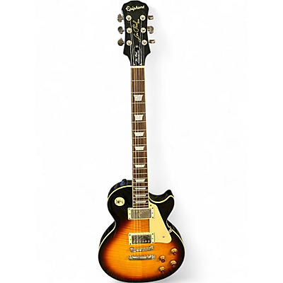 Used 2011 Epiphone Les Paul Standard Pro Sunburst Solid Body Electric Guitar