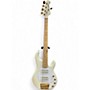 Used 2011 Ernie Ball Music Man Stingray HH 5 String Ivory White Electric Bass Guitar Ivory White