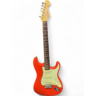 Used 2011 Fender 1960 NOS Stratocaster Fiesta Red Solid Body Electric Guitar