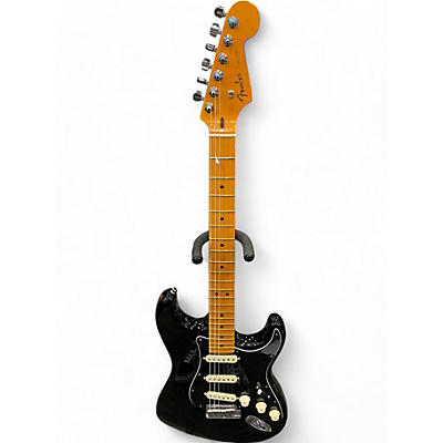 Fender Used 2011 Fender American Deluxe Stratocaster Black Solid Body Electric Guitar