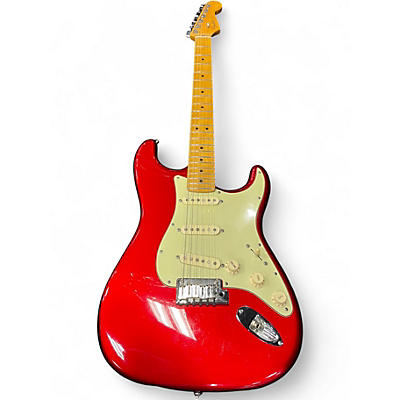 Used 2011 Fender American Deluxe Stratocaster Candy Apple Red Solid Body Electric Guitar
