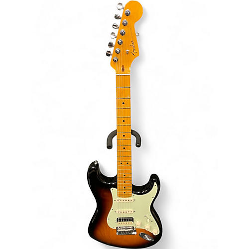 Used 2011 Fender American Deluxe Stratocaster Modded to HSS w/Shawbucker Sunburst Solid Body Electric Guitar Sunburst