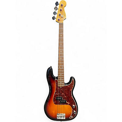 Used 2011 Fender American Standard Precision Bass 3 Color Sunburst Electric Bass Guitar