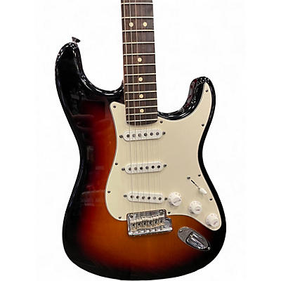 Used 2011 Fender American Standard Stratocaster 3 Tone Sunburst Solid Body Electric Guitar