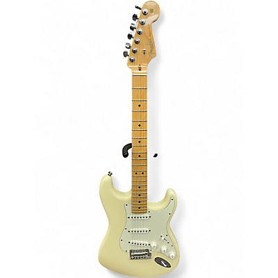 Used 2011 Fender American Standard Stratocaster Olympic White Solid Body Electric Guitar