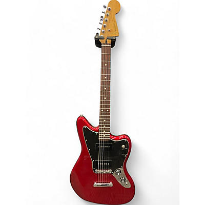 Used 2011 Fender Blacktop Jaguar Candy Apple Red Solid Body Electric Guitar