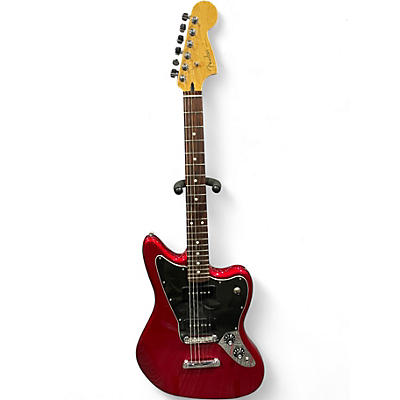 Used 2011 Fender Blacktop Jaguar P90 Chrome Red Metallic Solid Body Electric Guitar