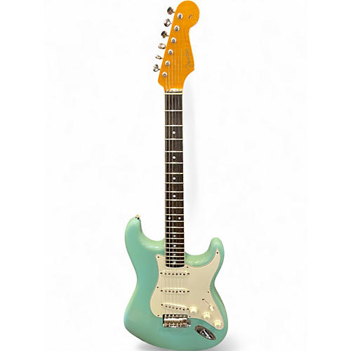 Used 2011 Fender ERIC JOHNSON STRATOCASTER ROSEWOOD Tropical Turquoise Solid Body Electric Guitar Tropical Turquoise