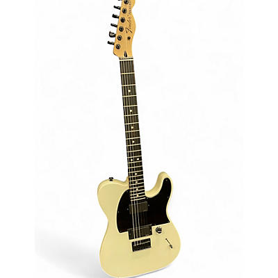 Used 2011 Fender Jim Root Signature Telecaster Black and White Solid Body Electric Guitar