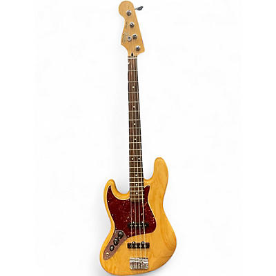 Used 2011 Fender Player Jazz Bass Left Handed Natural Electric Bass Guitar