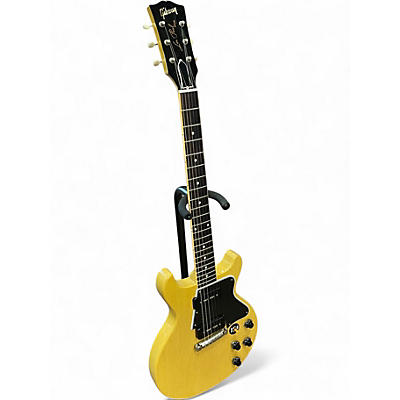 Used 2011 Gibson CUSTOM SHOP LES PAUL DOUBLE CUT P90S TV Yellow Solid Body Electric Guitar