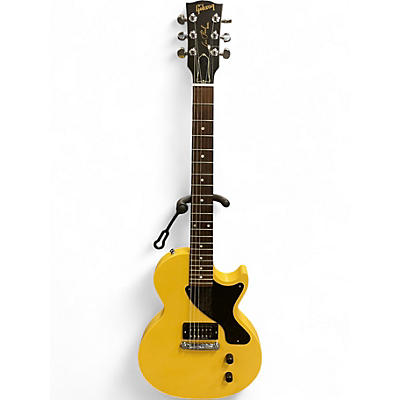 Used 2011 Gibson LES PAUL JR Worn TV Yellow Solid Body Electric Guitar