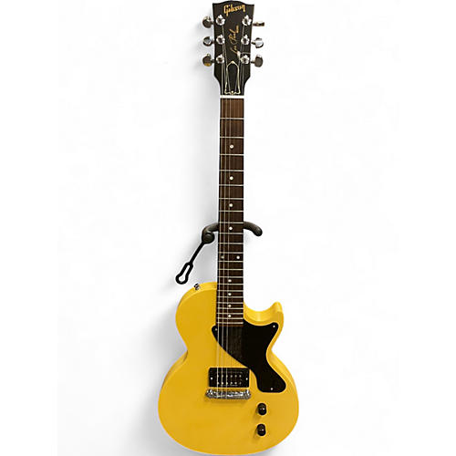 Used 2011 Gibson LES PAUL JR Worn TV Yellow Solid Body Electric Guitar Worn TV Yellow