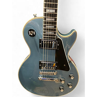 Used 2011 Gibson Les Paul Custom Pro Pelham Blue Solid Body Electric Guitar