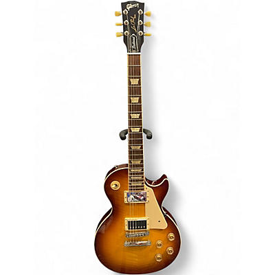 Used 2011 Gibson Les Paul Traditional Iced Tea BURST Solid Body Electric Guitar