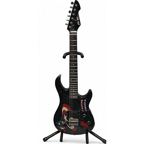 Peavey Used 2011 Peavey Rockmaster Marvel Captain America Black Solid Body Electric Guitar Black