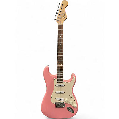 Used 2011 Squier Bullet Stratocaster Shell Pink Solid Body Electric Guitar