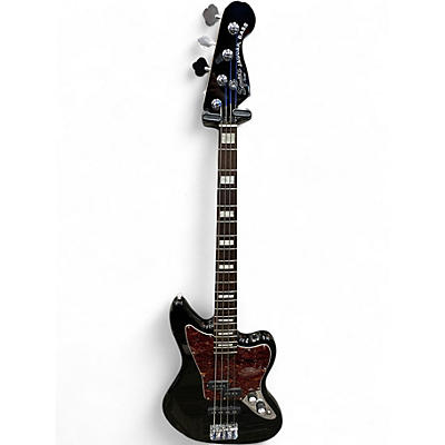 Used 2011 Squier Jaguar Bass Black Electric Bass Guitar