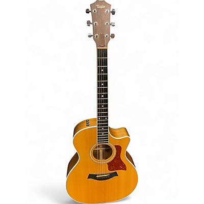 Used 2011 Taylor 414CE NATURAL Acoustic Electric Guitar