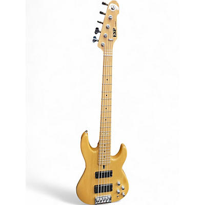 Used 2012 ESP Surveyor 5 String Natural Electric Bass Guitar