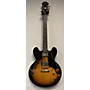 Used Epiphone Used 2012 Epiphone Dot Deluxe Flametop Brown Sunburst Hollow Body Electric Guitar Brown Sunburst