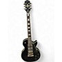 Used 2012 Epiphone Les Paul CUSTOM PRO Black Beauty 3 Black Solid Body Electric Guitar Black