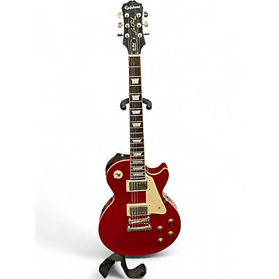 Used 2012 Epiphone Les Paul Standard Red Solid Body Electric Guitar