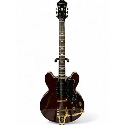 Used 2012 Epiphone Riviera P93 Wine Red Hollow Body Electric Guitar