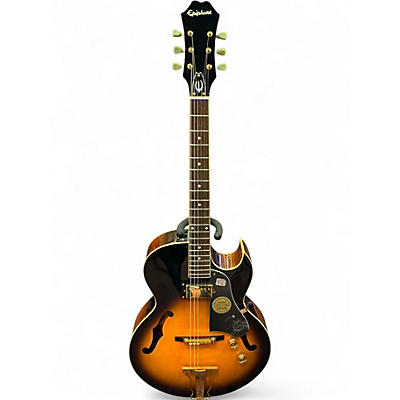 Used 2012 Epiphone ZEPHYR REGENT 2 Color Sunburst Acoustic Electric Guitar