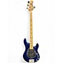 Used 2012 Ernie Ball Music Man Sterling 4 H Blue Pearl Electric Bass Guitar Blue Pearl