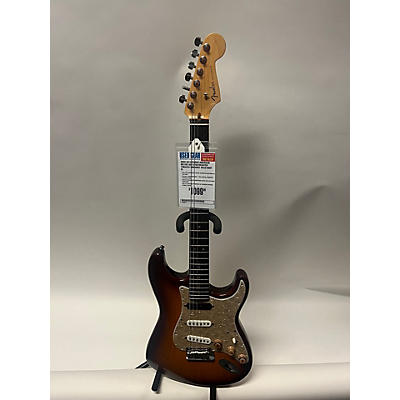 Used 2012 Fender American Deluxe Ash Stratocaster Tobacco Sunburst Solid Body Electric Guitar