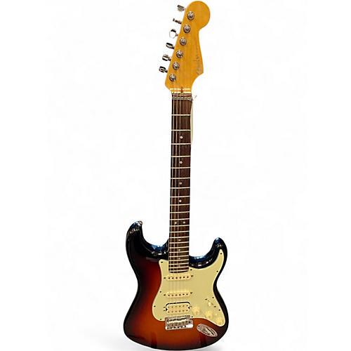 Used 2012 Fender American Deluxe Stratocaster 2 Tone Sunburst Solid Body Electric Guitar 2 Tone Sunburst