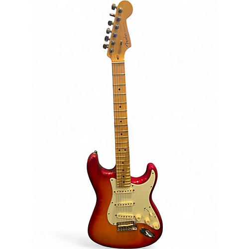 Used 2012 Fender American Deluxe Stratocaster AGED CHERRY SUNBURST Solid Body Electric Guitar AGED CHERRY SUNBURST