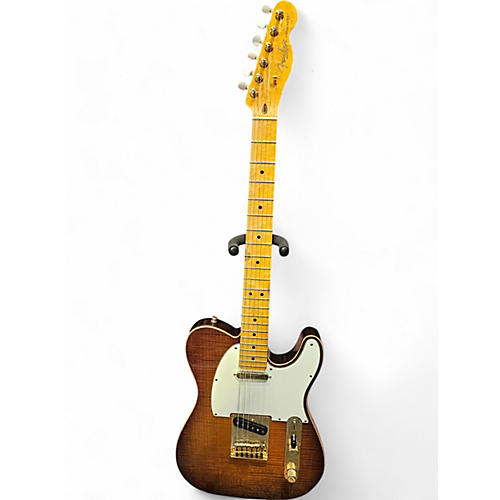 Fender Used 2012 Fender American Select Telecaster Flame Maple Top Chambered Ash Body Violin Burst Hollow Body Electric Guitar Violin Burst