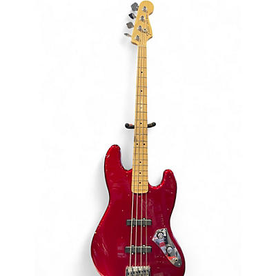 Used 2012 Fender American Special Jazz Bass Candy Apple Red Electric Bass Guitar