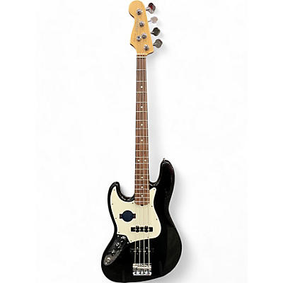 Used 2012 Fender American Standard Jazz Bass Left Handed Black Electric Bass Guitar